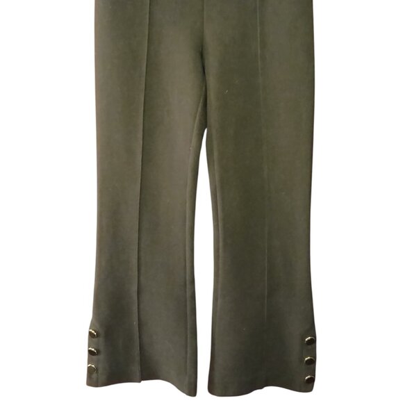 ANN TAYLOR Dress Trousers w/ Gold Button Detail -like new - Picture 4 of 10